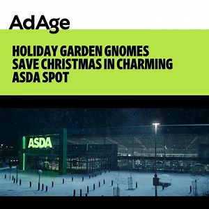 As Santa has his elves to prepare toys for Christmas, U.K. grocery chain Asda has its gnomes in a cheerful holiday ad from Havas London. https://adage.com/creativity/work/holiday-garden-gnomes-save-christmas-charming-asda-spot/2590191 | Ad Age