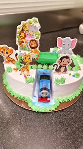 Jungle theme cake 1kg mein banaya Aaj Maine #reels #cakeart #viral #cake #trend | Cake chef