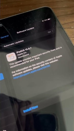 iPadOS 15.8.7 - new update for iOS 15 #tech #shorts