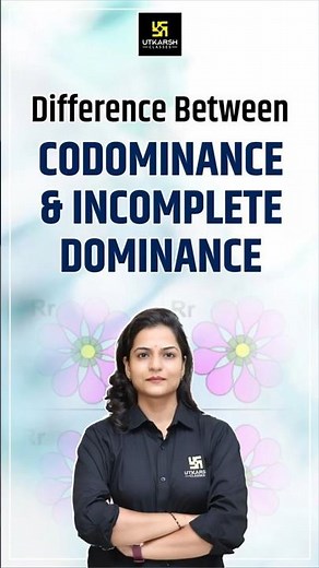 Codominance & Incomplete Dominance | Complete Information #shorts | Dr. Ronak Ma'am