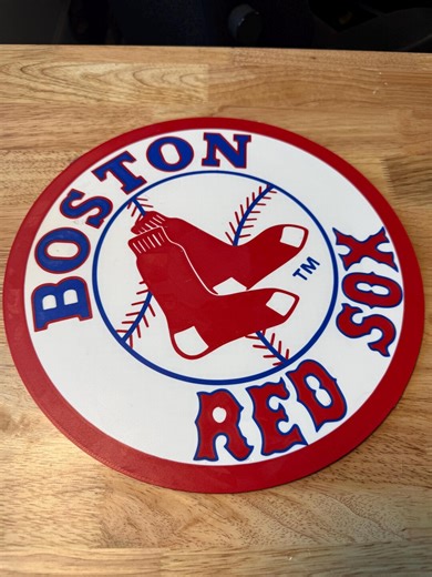 Boston Red Sox Sign, 12-inch 3D Printed Wall Art, MLB Baseball Decor, Fenway Park Inspired, Man Cave Gift, Garage Sports Sign - Etsy UK