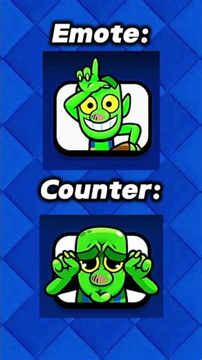 Emote vs Counter pt.13 #clashroyale #gaming #shorts