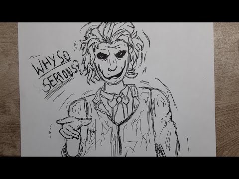 How to draw joker step by step tutorial easy 
