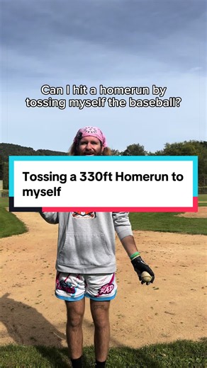 Can a Pro Baseball Player Hit a 330ft Homerun to Himself?