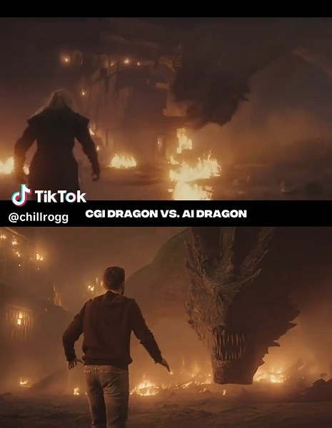 Professional Hollywood CGI vs. AI 🎬 The lighting. The fire simulation. The textures. AI is getting terrifyingly good at handling complex scenes and it’s happening at a speed we never expected. The tools I used to make this were: midjourney, nano banana pro 2, adobe lightroom, kling 3.0, and davinci resolve. If you want the exact process how I made this, comment “dragon” and I’ll send you a full guide. Are we looking at the very near future of VFX? Or is there still a soul to Hollywood CGI that 