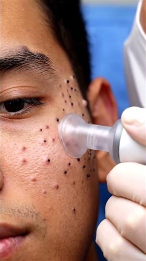 Professional Blackhead Removal with Pump Suction Machine | Relaxing ASMR 4K#032