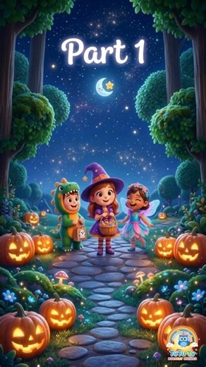 Halloween Fun Night Song 🎃 | Trick or Treat Kids Song 👻 | Cute Halloween Nursery Rhymes (Part 1)