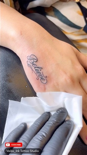 Hand tattoo , Script tattoo #shorts #shortsvideo #youtube #youtubeshorts #dhamtari #tattoostudio