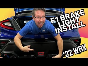 Noble F1 Brake Light Install for 2022 Subaru WRX
