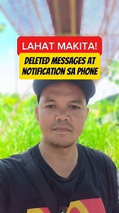 6.1K reactions · 503 shares | Lahat makita! Deleted messages Notification! ☝️ #henrytorrescaballerogalon #tutorial #fypviralシ #fblifestyle | Henry Torres Caballero Galon | Facebook
