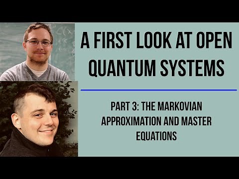 Intro to open quantum systems 3/3