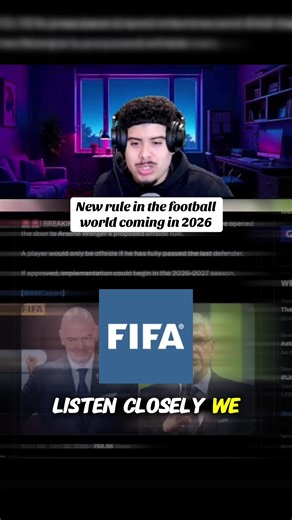 New offside rule coming in 2026 #football #futbol #soccer #fifa #fyp