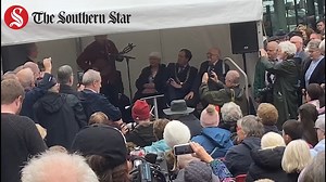 14K views · 260 reactions | John Spillane's new song about Michael Collins was premiered at the unveiling of the new statue of The Big Fella on Grand Parade today. A huge crowd turned out for the occasion. Video: Kieran O'Mahony | The Southern Star | Facebook