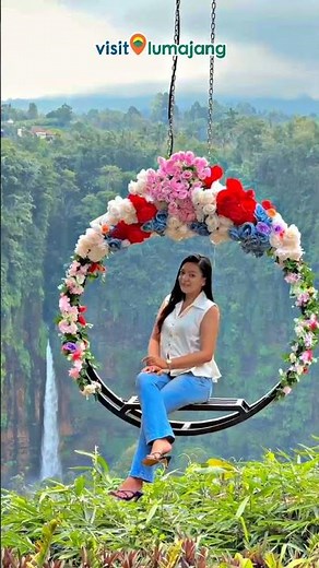 Panorama Kapas Biru Pronojiwo Lumajang 😍 #visitlumajang #kapasbiru #waterfalls #waterfall