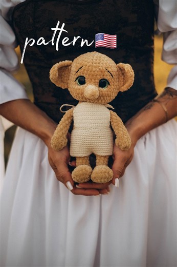 Elf Amigurumi Crochet Pattern: Big Ears Plush Doll PDF Tutorial - Etsy