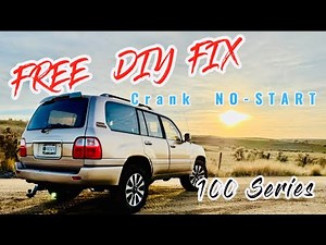 Land Cruiser 100 Series Cranks but Won’t Start 100% Fix 🔧 FREE ‼️ LX 470 EFI Crank No Start SOLVED