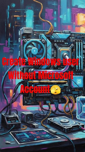 Creating a new Windows user without having Microsoft account #pctips #windows #fypシ #shorts #it
