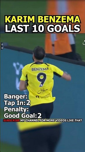 EIGHT GOAL IS COOL! Karim Benzema last 10 goals #football #barcelonafootball #soccer #karimbenzema