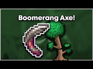 This BOOMERANG Can CUT WOOD in Terraria 1.4.5! - Axerang