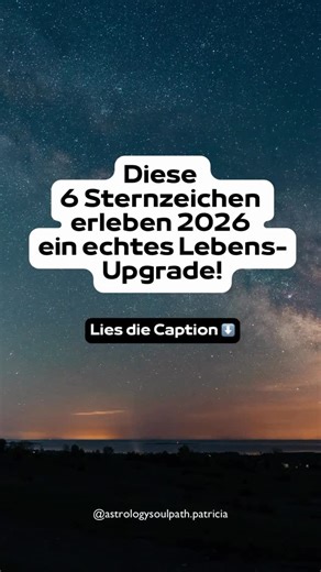 𝐏𝐚𝐭𝐫𝐢𝐜𝐢𝐚 | 𝐀𝐬𝐭𝐫𝐨𝐥𝐨𝐠𝐢𝐧 | 𝐇𝐨𝐫𝐨𝐬𝐤𝐨𝐩𝐞 | 𝐁𝐢𝐫𝐭𝐡𝐂𝐡𝐚𝐫𝐭𝐬 on Instagram: "Speicher dir diese Info! 💫 Pluto, Uranus, Saturn & Neptun und Jupiter bringen die kosmischen Energien in Bewegung und diese Sternzeichen erleben ein echtes Lebens Upgrade basierend auf den Transiten der äußeren Planetenwechsel. Diese 6 Sternzeichen erleben 2026 ein echtes Lebens-Upgrade ♒ Wassermann: Pluto transformiert dich, Uranus bringt neue Chancen, Jupiter schenkt erfüllende Partnerschaften