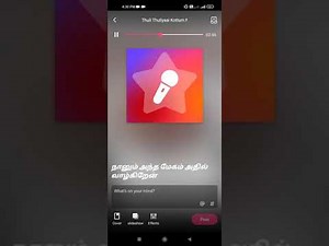 Thuli thuliyai kottum mazhai song karaoke for male singers