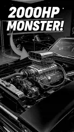 This V8 Engine Build Will Blow Your Mind 🏁 Supercharged Muscle Car Reveal #automobile #shorts