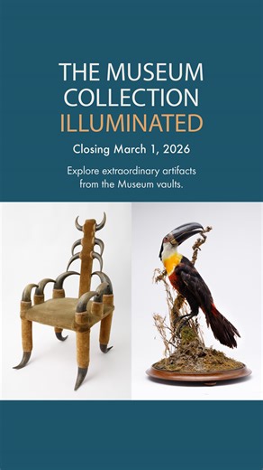 Have you been to see “The Museum Collection Illuminated” yet? Don’t wait – the exhibit closes on Sunday, March 1. Explore unusual artifacts, hand-selected from the Museum’s collections vaults by our curatorial team for their unique qualities, including an 11lb Giant Puffball mushroom, a gloriously gaudy bison horn chair from the 1880s, a 500 BCE Archaic period wine pitcher, and more! Entrance is included with admission to the Museum. | Manitoba Museum