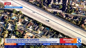BREAKING NEWS UPDATE: A shooting during morning rush-hour traffic has forced a complete closure of the eastbound lanes of the 60 Freeway in Hacienda Heights on Friday morning. https://trib.al/qA5Gxkg | KTLA 5 News