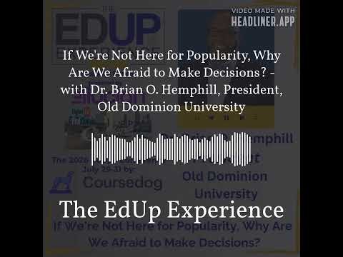If We're Not Here for Popularity, Why Are We Afraid to Make Decisions? - with Dr. Brian O....