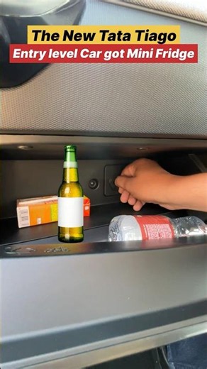 Tata Tiago's Coolest Feature is a Mini Fridge! ||Tiago Cooled Glovebox | Mini Fridge in a Budget Car