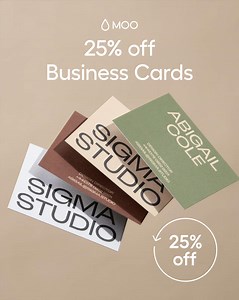 Create lasting connections with 25% off premium Business Cards, plus free shipping. Ends 05/21. | moo.com | Facebook