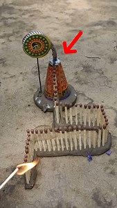 144K views · 1.2K reactions | Epic Matchstick Chain Reaction Ignites Firework | DIY Firecracker Setup  #trandingrells #chakrifirework #scienceexperiment | Pandey Experiment | Facebook