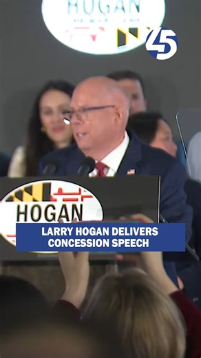 Larry Hogan delivered a concession speech after speaking with Angela Alsobrooks on the phone. AP called that Alsobrooks won the Maryland U.S. Senate race. | WBFF FOX 45