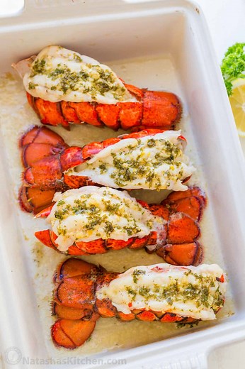 130K views · 1.6K reactions | This is the best way to cook lobster tails. 咽 Recipe: https://natashaskitchen.com/lobster-tails-recipe-with-garlic-lemon-butter/ | NatashasKitchen.com | Facebook