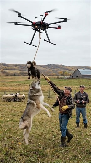 Wolf attacks the bait and immediately regrets it! #wildliferescue