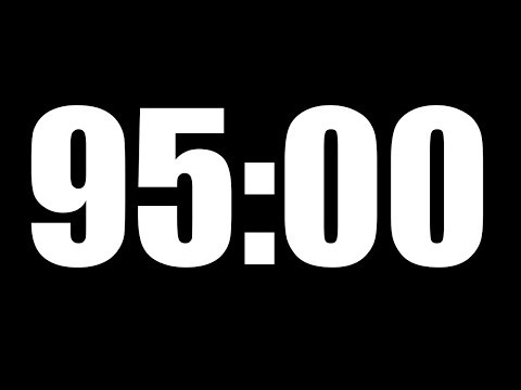 95 Minute Timer ⏱️ Countdown with Alarm