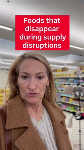 During COVID it was toilet paper… But food shelves empty in a different order when supply chains get disrupted. are you stocking any of these? #e#emergencypreparednesss#supplychaing#groceryshoppingf#foodsecurityp#prepper