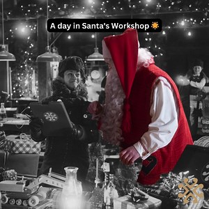 Behind the scenes at the North Pole: A lively day in Santa's workshop 🎄✨ | Portable North Pole