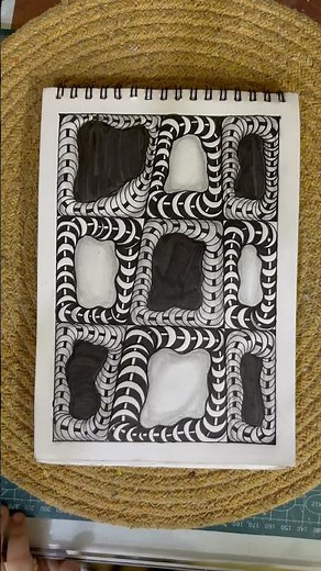 Day 335-Art Tutorial #doodle #doodleart #easy #drawing #art #zentangle #zen