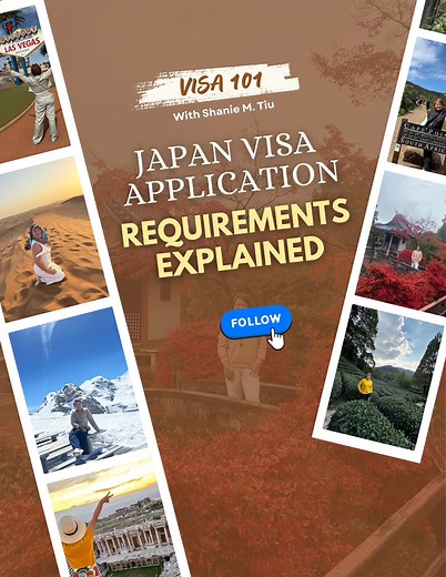 171K views · 1.3K reactions | Japan Visa Requirement…One wrong document can cost you time, money, and your trip. Know before you submit NOTE: ADD TO THE REQUIREMENTS IS YOUR JAPAN ITINERARY ❤️ #foryou #foryoupage #fblifestyle | Shanie M. Tiu | Facebook