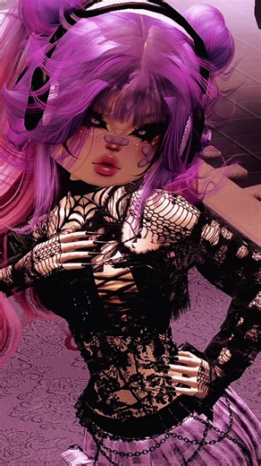 This top screams pastel goth girl energy 😍 First thing I thought when I saw the new Roblox set drop that spiderweb collar is perfect! 🕸️🖤 It’s mix between Spider-web tops and Shredded tops. @Dress To Impress #dresstoimpress #dtifyp #dtiupdate #dtihalloween #goth