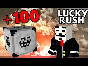 +100 TROLL BLOCK BATTLE | Minecraft LUCKY RUSH | baastiZockt