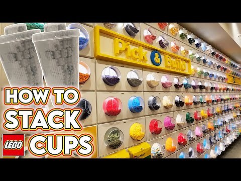LEGO Store Pick a Brick Haul! How to Stack Cups & Feel for Minifigures