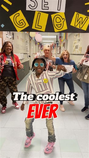 Kid shoots a music video with his Principal and Teachers and raps about how he got perfect attendance #school #teacher #perfectattendance #funny #fun #viral #kashmania #rap | Kash Mania