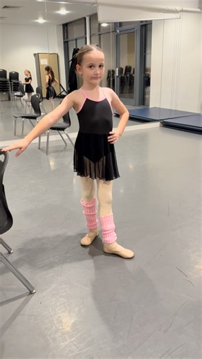 The Sophie Lauren Dance Company on Instagram: "This week in ballet we have been learning the difference between Demi plies and full plies and here’s 8 years old Violet with a full plie in 4th!!"
