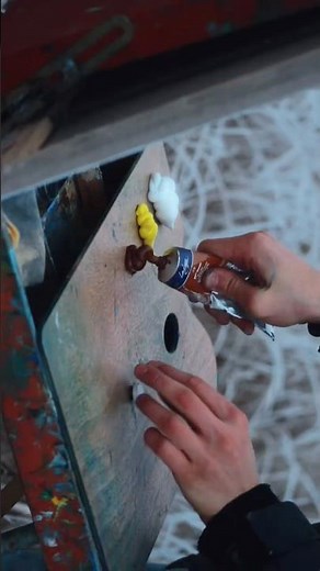 I Tried Plein Air Painting In Winter #art #oilpainting #pleinair #relaxing #asmr #winter