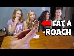 Eat A Roach Win $50 - Challenge (feat. My sisters)