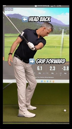 Grip forward happens, IF, you manage the light end to the heavy end properly 😊 #goodgolfcoaching