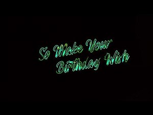 colorful and liquid text animation || happy birthday wishes