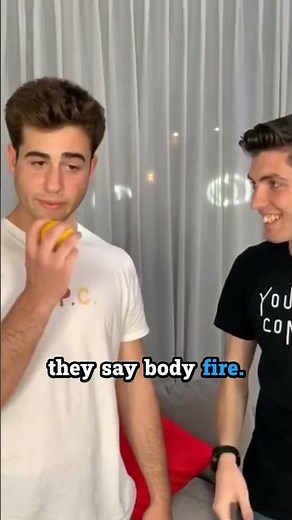 Hypnotized! He believes this lemon taste like an apple! #funny #hypnosis #comedy